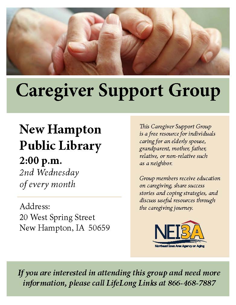Caregiver Support Group to Begin Meeting in New Hampton